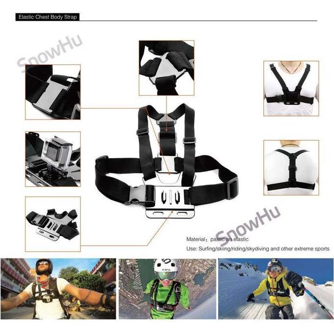 Cam- Aksess Kamera Aksi Full Set Action Cam Gopro Yi Dll
