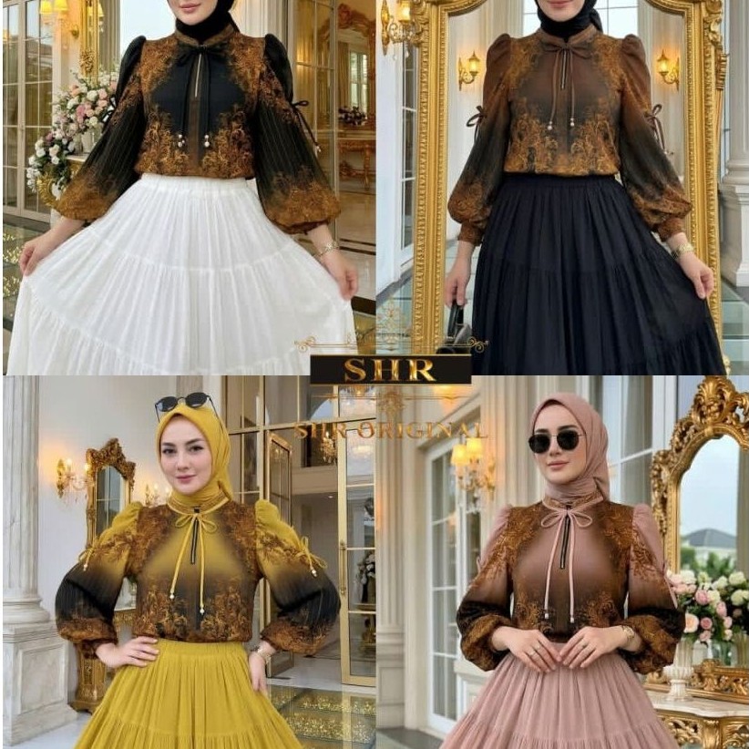 SET ROK SULTAN DUBAY BY SHR//ONE SET ROK & BLOUSE BY SHR ORI