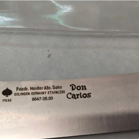 pisau don carlos 10 inch kondisi baru