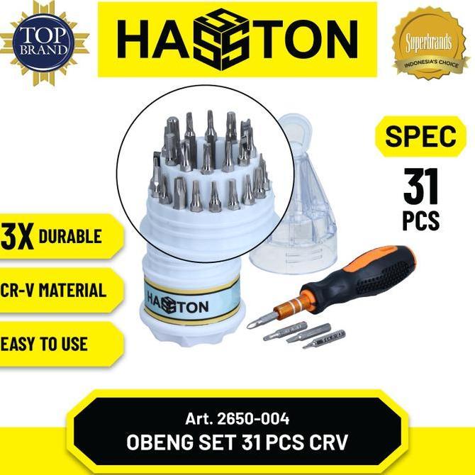 [] Hasston Obeng CRV Multifungsi Set 31Pcs (2650-004)