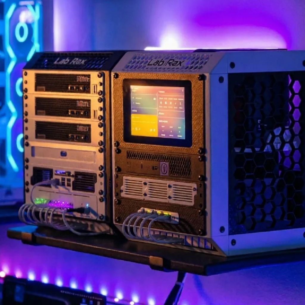 Custom Lab Rax 3U - 6U 10" Server Rack Mini – Versi Baut | Rack Server Compact 3D Print