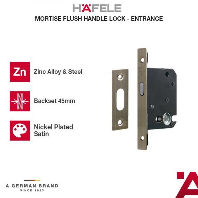 [] Hafele Tarikan Pintu Geser - Flush Handle Sliding Door Entrance - Satin