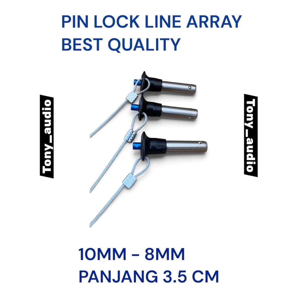 PIN LOCK LINE ARRAY ANTI KARAT 8MM 10MM PANJANG 3.5 CM
