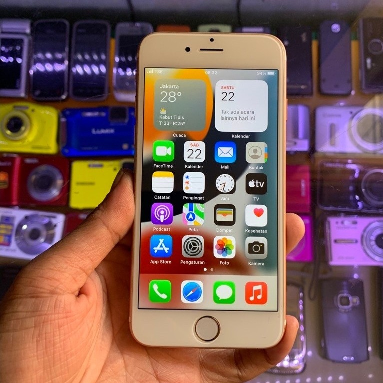 iPhone 6s 64gb Rose Gold Celluler Second-Bekas