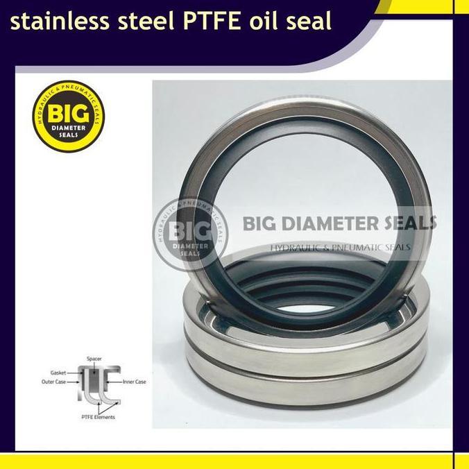 OIL SEAL PTFE ID:40 MM DOUBLE LIPS (TA) OIL SEAL COMPRESSOR