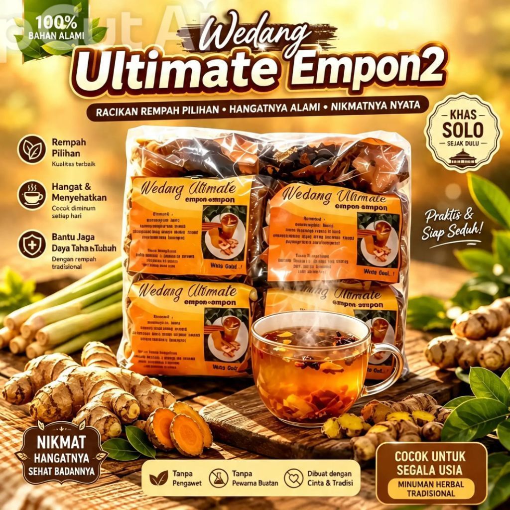 WEDANG ULTIMATE EMPON2 KHAS SOLO REMPAH KOMPLIT KEMASAN VARIASI