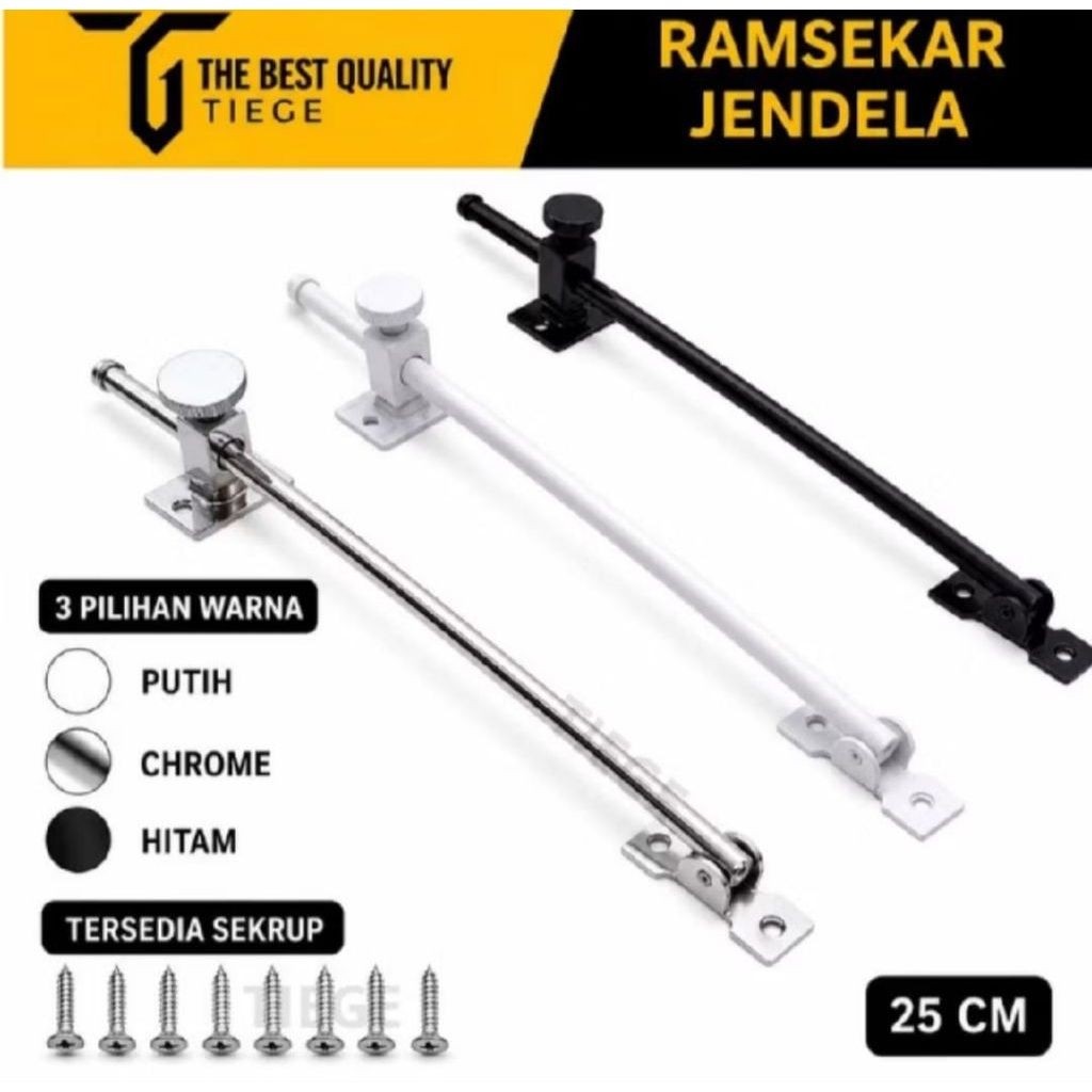Lamskar Jendela ETERNAL - Desain Modern, Material Solid, Anti Gesek