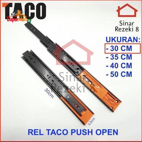 Rel Laci Double Push Open TACO 30 CM / Pencet Double Track