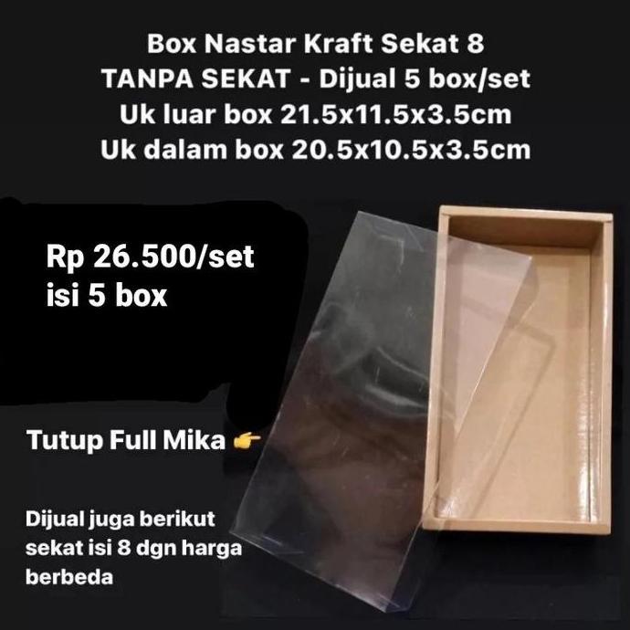 Dingdong- Nastar Kraft Sekat 8 Dijual 5 Box/Set