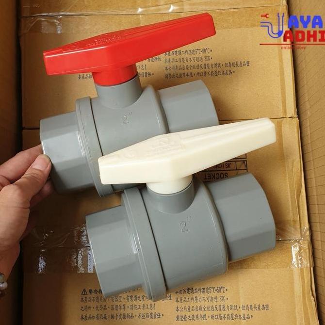 ] PVC Ballvalve 1" / StopKran 1 dim AW / Stop Valve 1 inch - KDJ King Da Jeng Taiwan