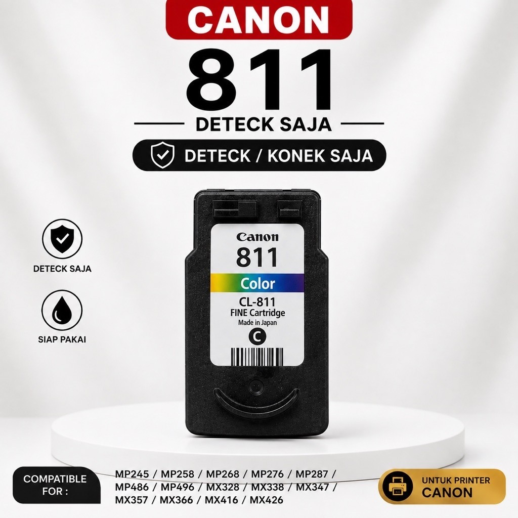 Cartridge Canon PG-810 CL-811 Bekas Detek/Konek Printer