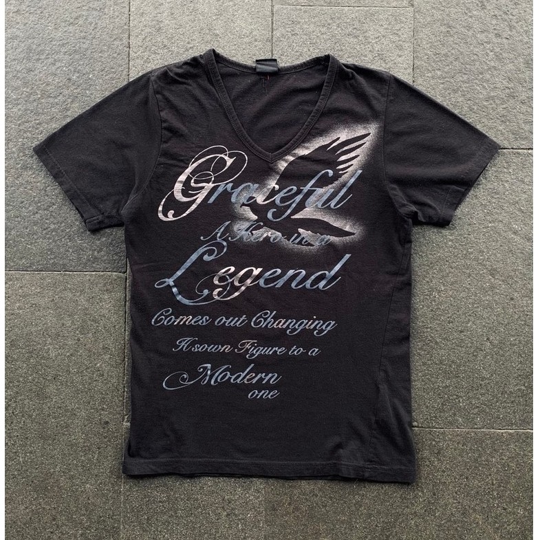 VINTAGE JACKROSE ROCK AND ROLL JAPANESE POEM TEE
