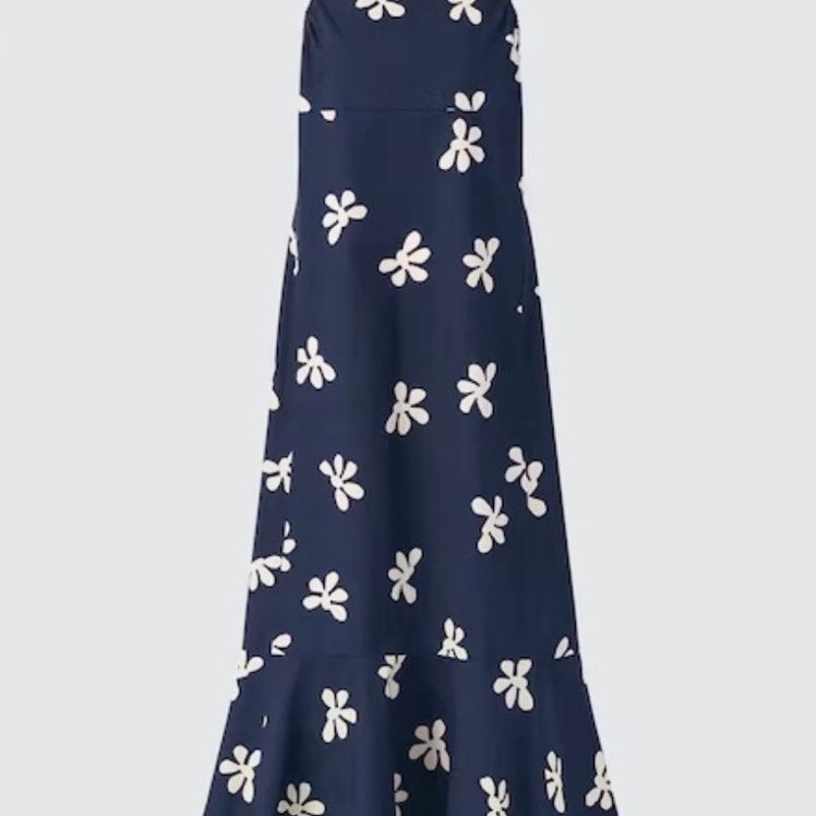 Cotton Dobby Tiered Camisole Dress Uniqlo Hana Tajima