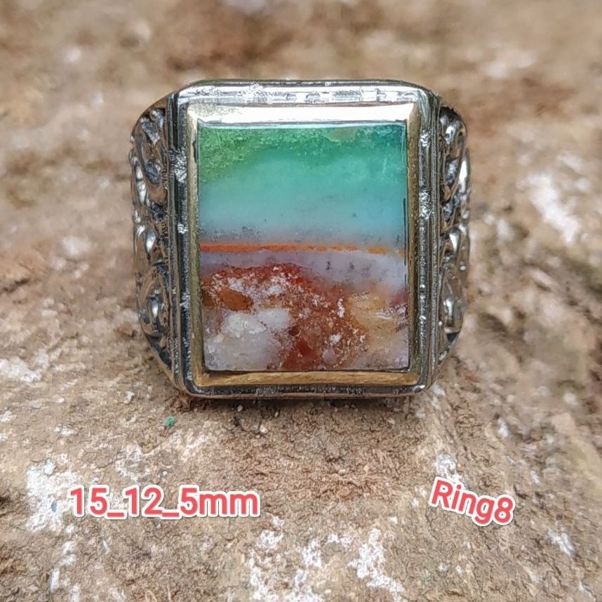 (TERMURAH)batu akik cincin ijo batu garut berkualitas HQ galian odim