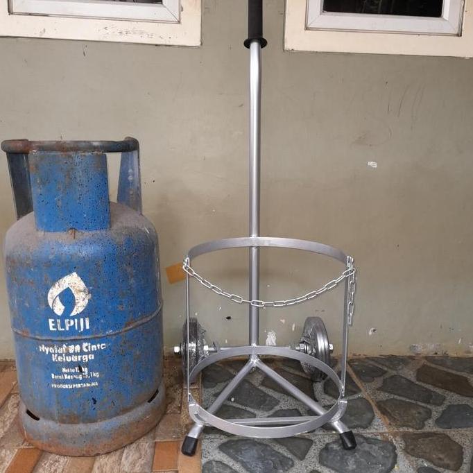 troli trolley galon, gas 12 kg, gas 3 kg upgrade desain