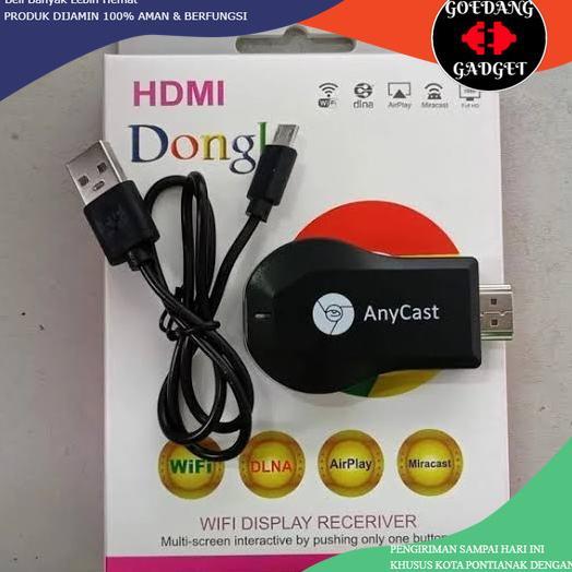 Hot Anycast Hdmi Dongle Anycast 100% Original Wifi Displat Any Cast Tampilan Layar Wireless Layar Hp