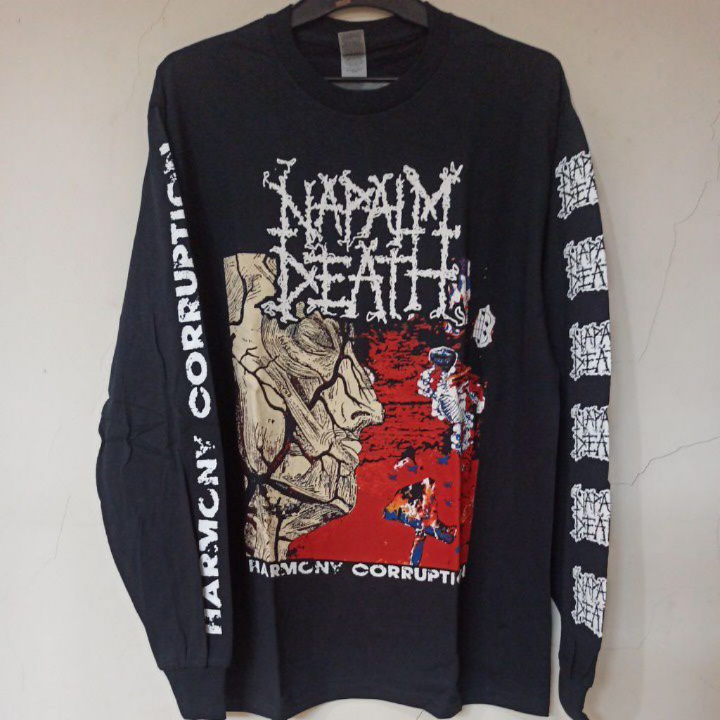 kaos long sleeve NAPALM DEATH harmony corruption
