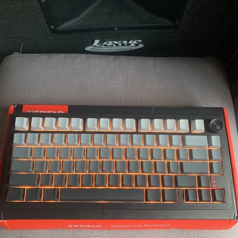 ZIFRIEND RX75 Wireless Mechanical Keyboard 80 Key 75% Hot-Swappable PBT Keycap RGB Backlit Gasket Structure Tri-Mode Gaming Keyboard