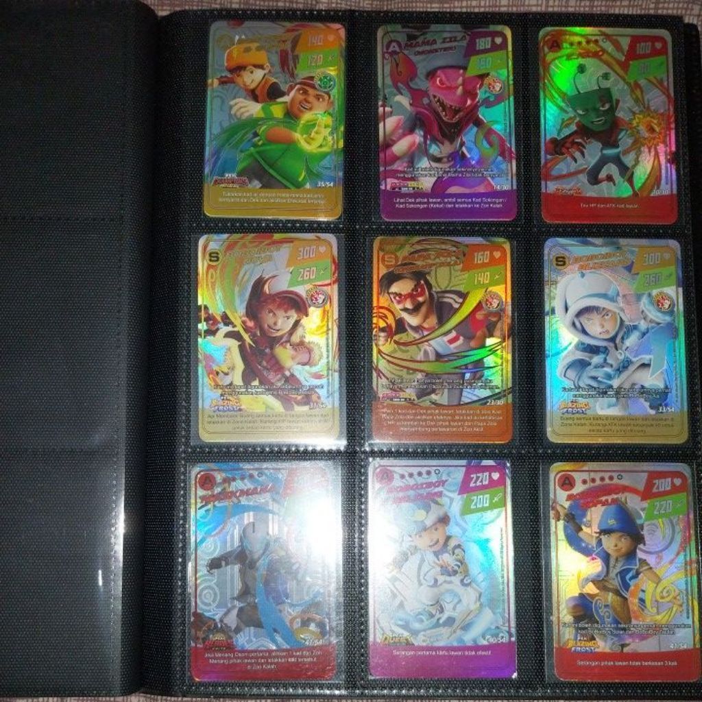 Kartu Boboiboy Monsta Galaxy Card Original