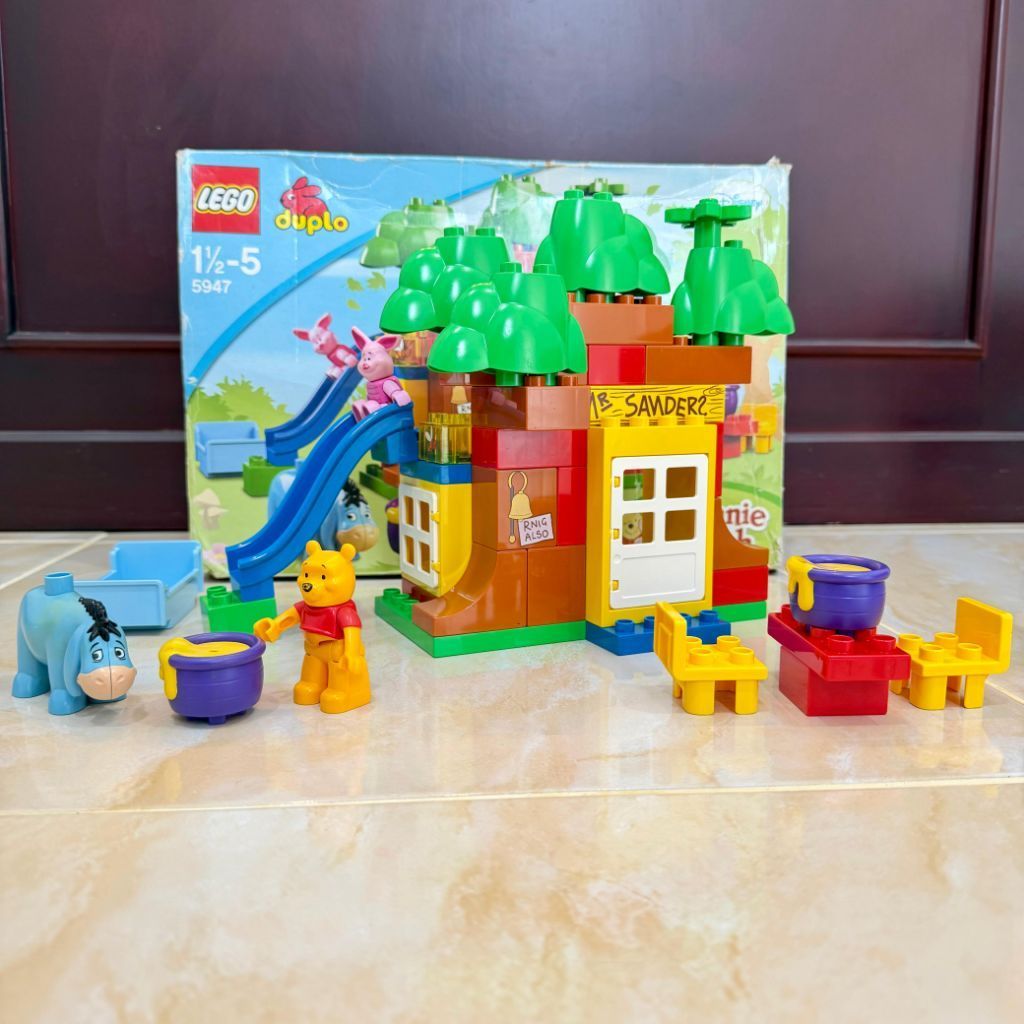 Preloved Lego Duplo 5947 Original Winnie the Pooh's House Complete Set with Box