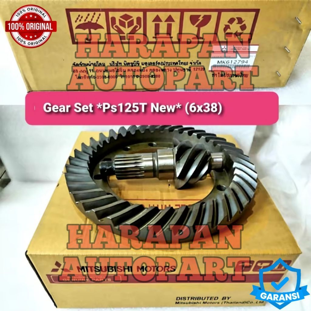 GEAR SET / GIGI GARDAN 6x38 MITSUBISHI CANTER PS125 TURBO PS125 HD MK612794 ASLI ORI PT.KTB GARANSI