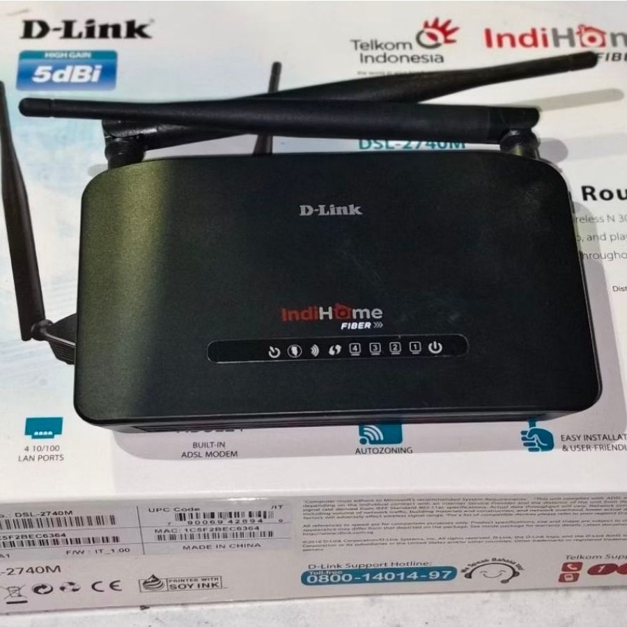 Router modem indihome tanpa adaptor
