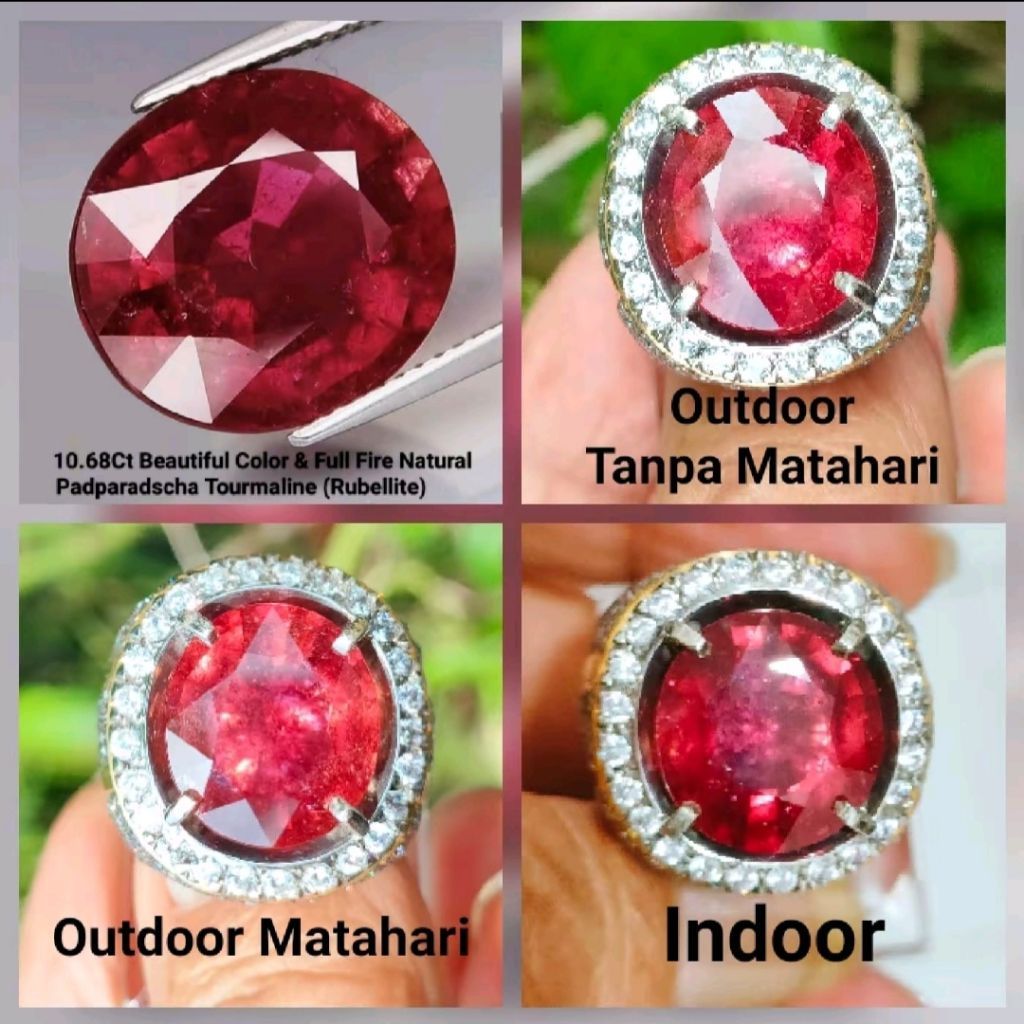 Natural Rubellite Tourmaline 10.66 Carats certifief