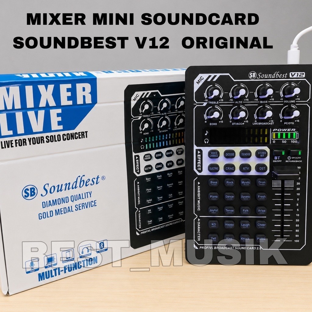 soundcard soundbest v12 original mixer soundbest v 12