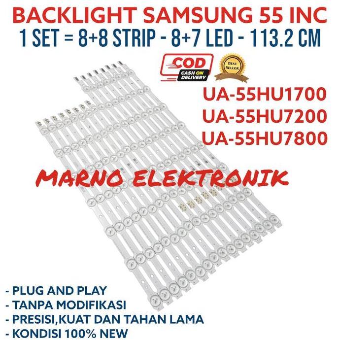 BACKLIGHT SAMSUNG 55 INC UA55HU1700  UA55HU7200 UA 55HU7800 BL LAMPU MRN99