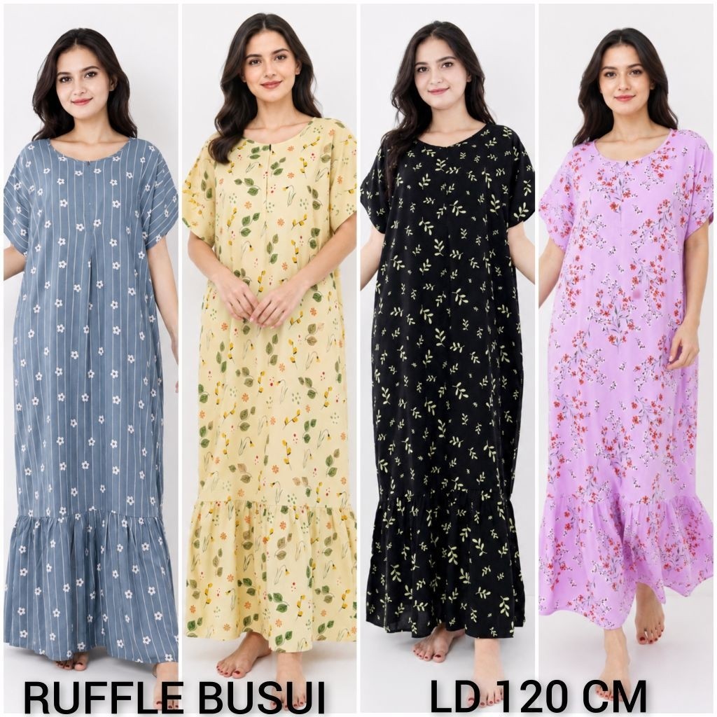 DASTER RAYON RUFFLE RIMPEL  BUSUI   SEMATA KAKI