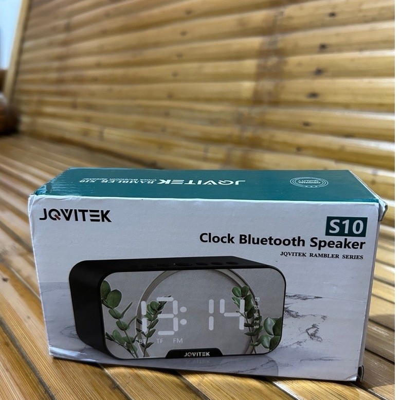 SPEAKER JQVITEK CLOCK BLUETOOTH SPEAKER
