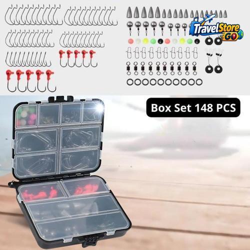 Kail Pancing Umpan Pancing Lengkap / Set Kail Pancing Dengan Box