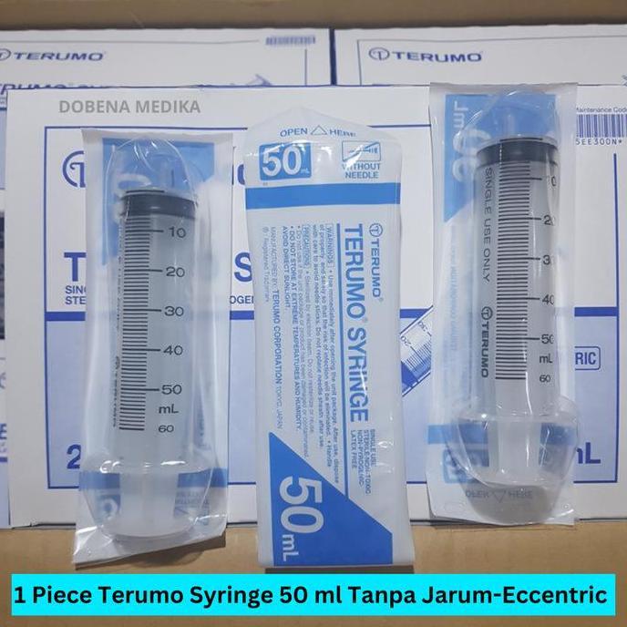 Terumo Syringe 50 Ml Cc / Spuit 50Ml / Suntikan 50Cc Eccentric