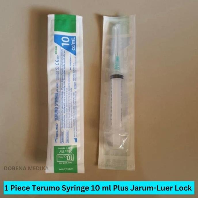 Terumo Syringe 10 Ml Cc / Spuit 10Ml / Suntikan 10Cc