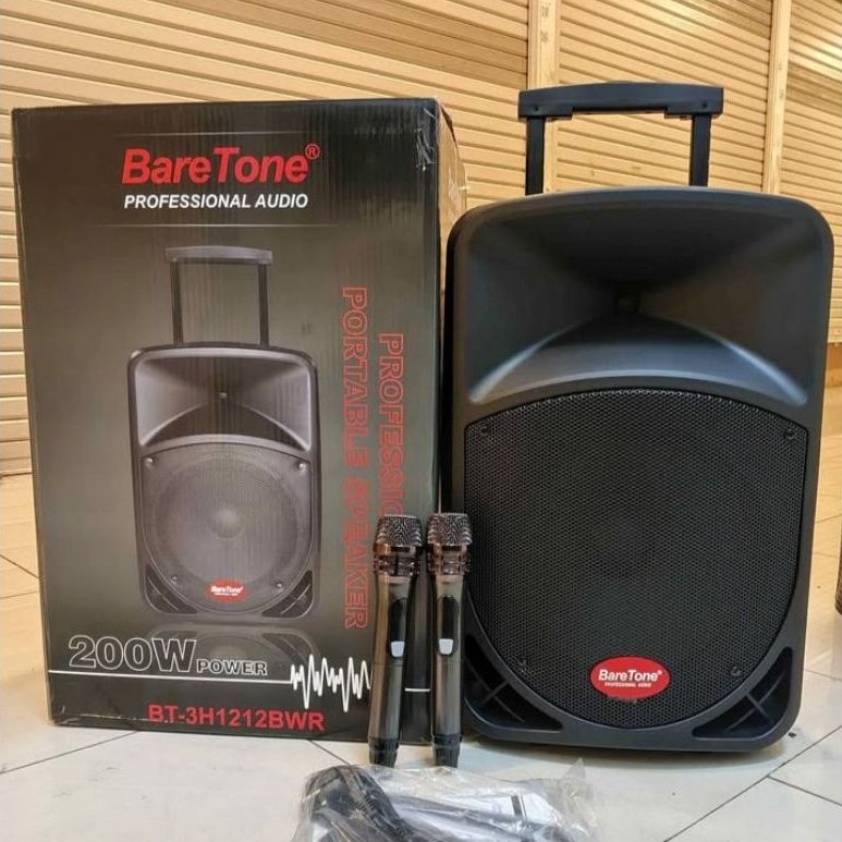 Speaker Portable Bluetooth Baretone 1212bwr 12 Inch