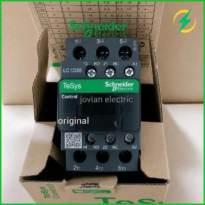 Kontaktor Contactor Schneider Lc1D38B7 Lc1D38 B7 24Vac 38A 3P Harga Spesial