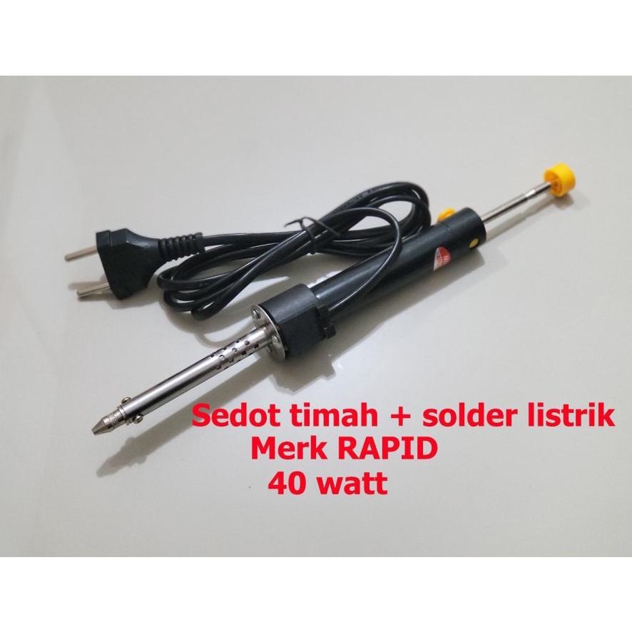 Desoldering Iron 40w rapid Penyedot timah pemanas timah sedot solder