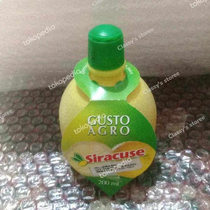 Siracuse Lemon 200 Ml/Siracuse Gusto Agro