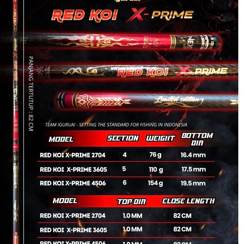 Joran Tegek IGURUAI RED KOI 270 PRO X-PRIME