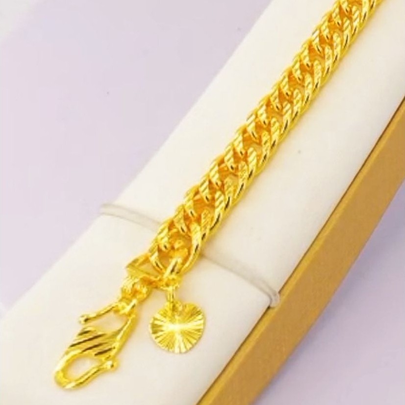 Gelang Emas Bangkok Lipan Silang mesin Lapis emas 916