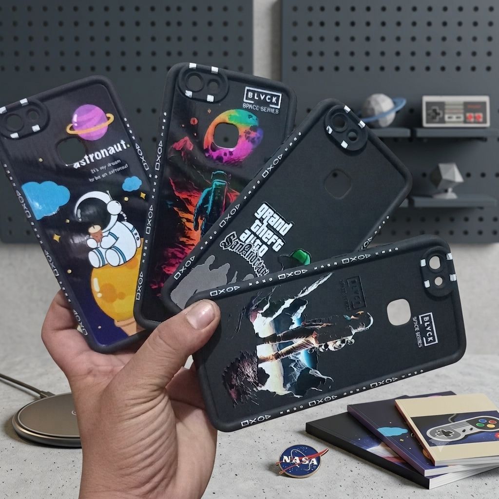 Casing Vivo 1716 Case Gambar Astronot Space Vivo V7 Plus V7+