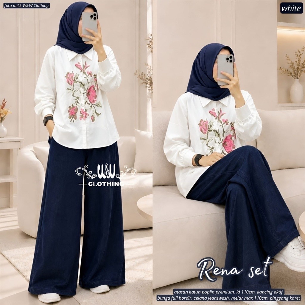 SETELAN CELANA RENA SET BY WW
