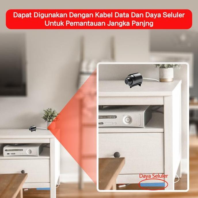 Inti- Xihancam 3Mp Cctv Mini Tersembunyi Spy Cam Wifi Cctv Kecil Spy Kamera Mini Wifi Jarak Jauh Let