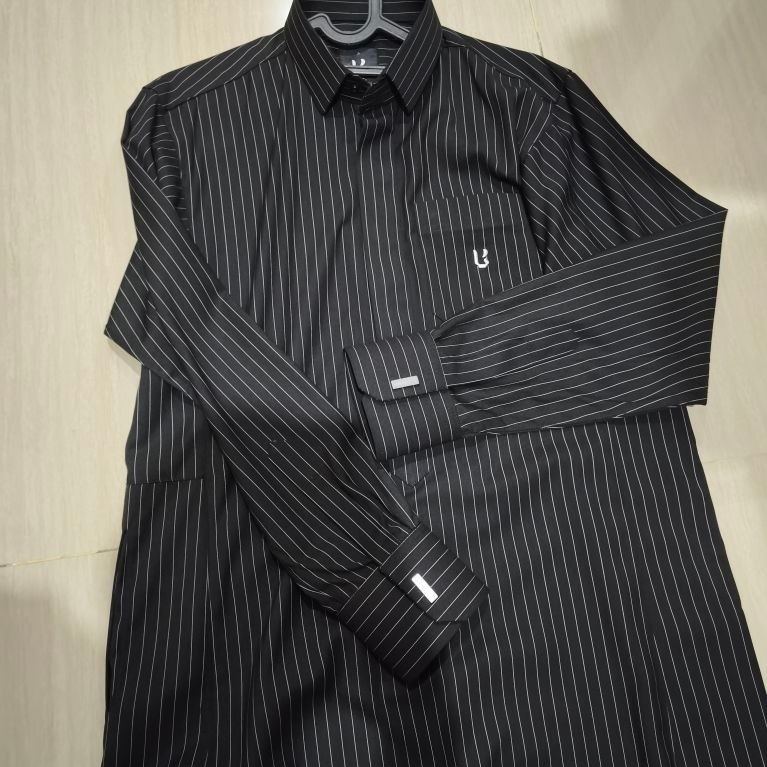 Local Project Ather Black Thobe stripe preloved