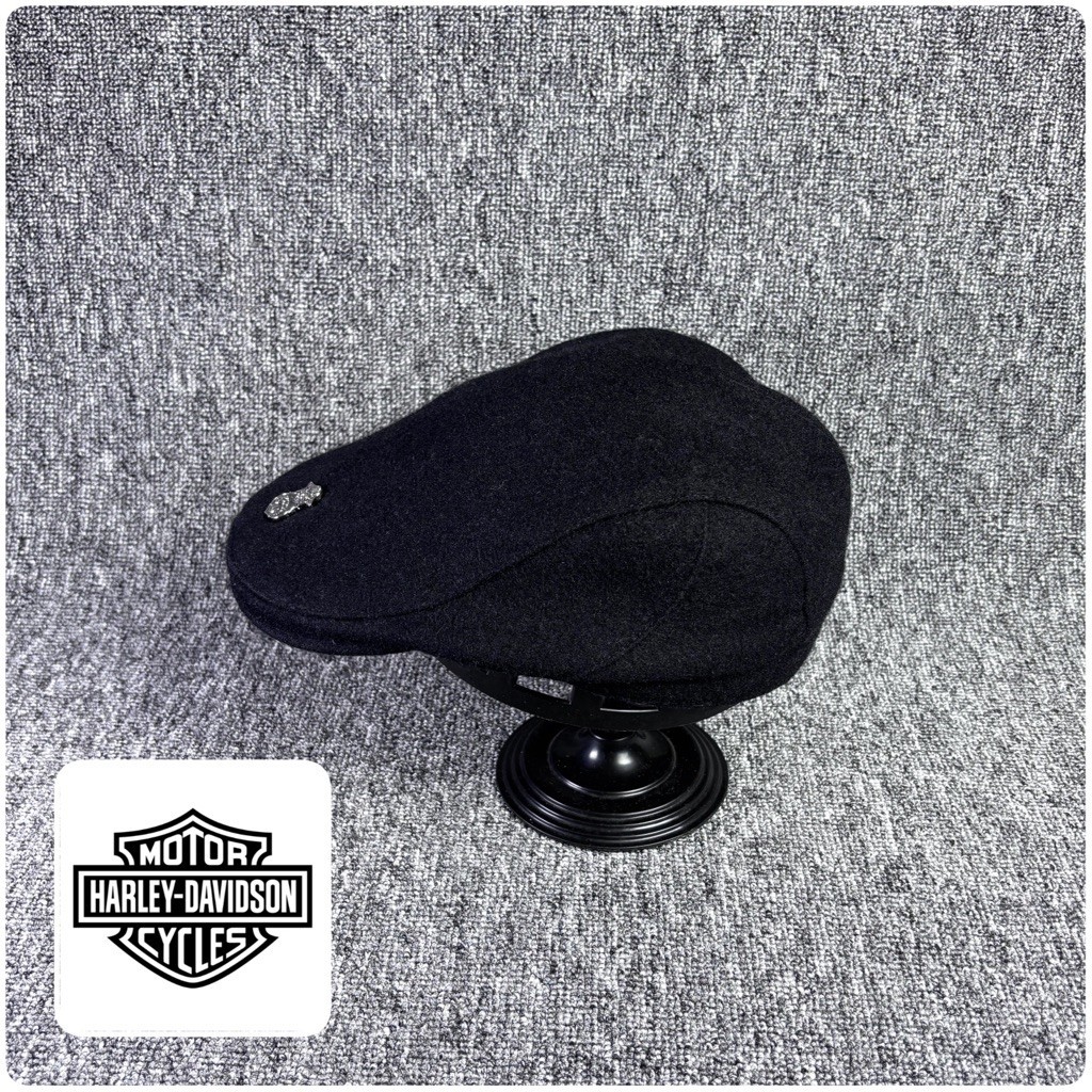 Topi Harley Davidson Flatcap Wool Second Preloved Original 671