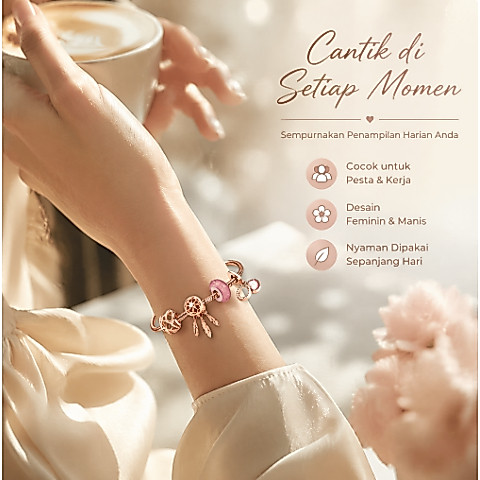 GELANG PANDORA TITANIUM BISA MELAR TAPI TIDAK BISA DIKECILKAN/Gelang pandora