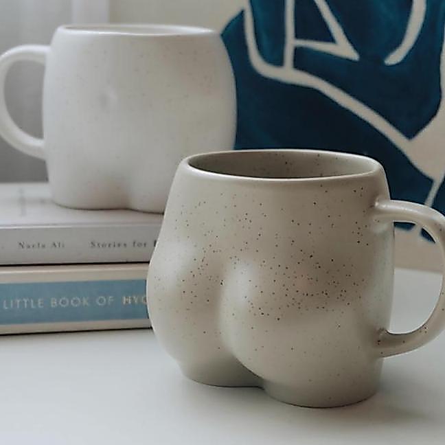 Mug Ceramic Cute Butt Mug Gaya Yang Menyenangkan Dan Unik Ceramic Cup Mug Kopi Yang Dipersonalisasi 