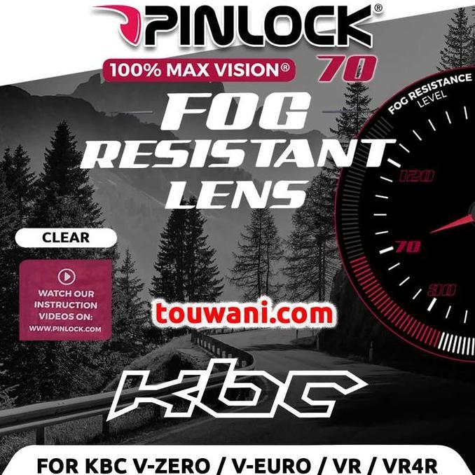 Antifog Pinlock DKS132 70 Helm KBC V-ZERO V-EURO  VR VR4R