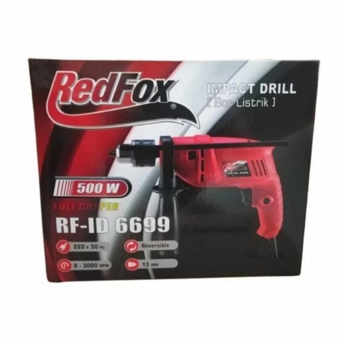 Mesin Bor listrik Redfox RF-ID 6699 Impact Drill 13 mm