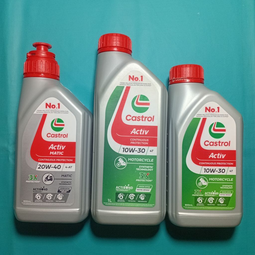 oli mesin Castrol Activ untuk motor bebek matic dan sport